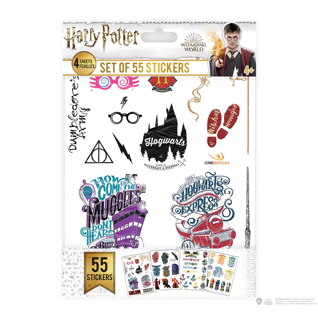 Stickers set da 55 Hogwarts